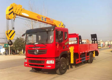 Китай Донфенг 4кс2 вагон с краном 4 тонн, тележка 2 цапф установило телескопичный кран поставщик