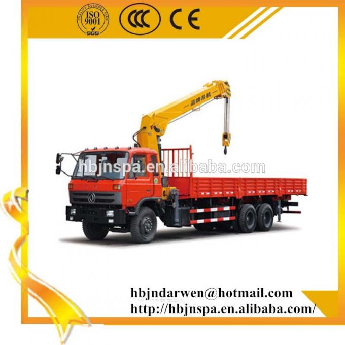 Тележка Китая ДОНГФЭНГ с краном 12тон с самосхватом кирпича для продажи